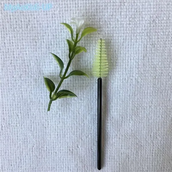 200 pçs atacado forma de gota de água material de náilon mistura cor cílios pincéis de maquiagem ferramentas de extensão de cílios pincéis de cílios