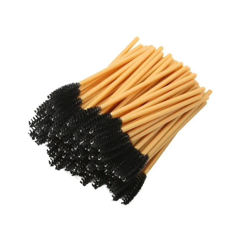 50 pçs pincéis de maquiagem pincéis de maquiagem descartáveis ​​varinhas de rímel aplicador multicolors cílios de olho escova cosmética ferramentas de maquiagem