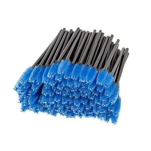 50 pçs pincéis de maquiagem pincéis de maquiagem descartáveis ​​varinhas de rímel aplicador multicolors cílios de olho escova cosmética ferramentas de maquiagem