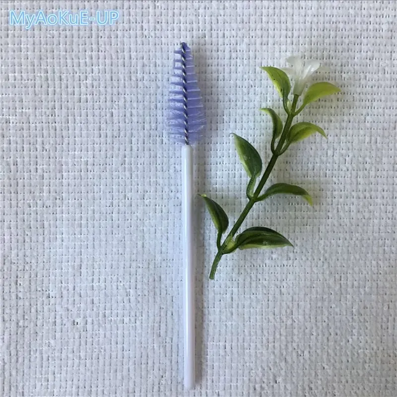 200 pçs atacado forma de gota de água material de náilon mistura cor cílios pincéis de maquiagem ferramentas de extensão de cílios pincéis de cílios