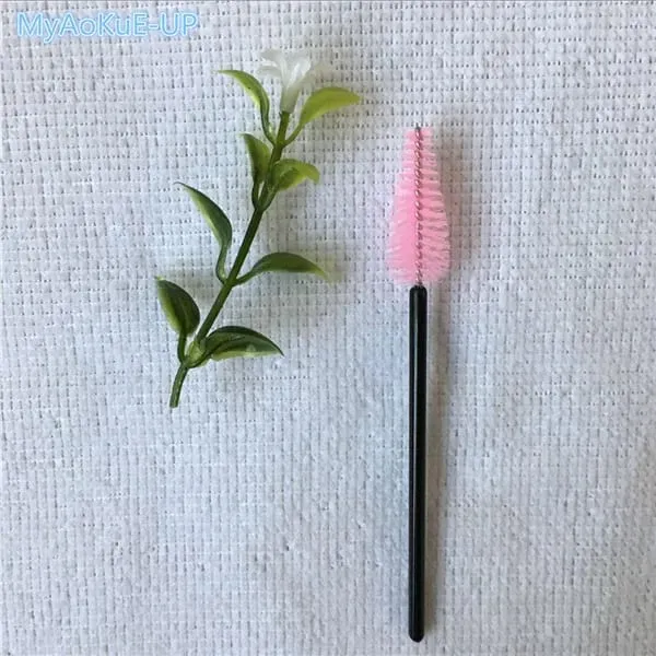 200 pçs atacado forma de gota de água material de náilon mistura cor cílios pincéis de maquiagem ferramentas de extensão de cílios pincéis de cílios
