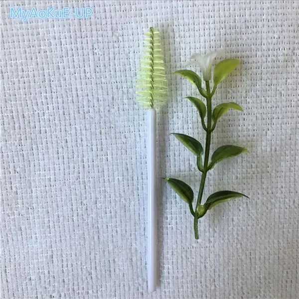 200 pçs atacado forma de gota de água material de náilon mistura cor cílios pincéis de maquiagem ferramentas de extensão de cílios pincéis de cílios