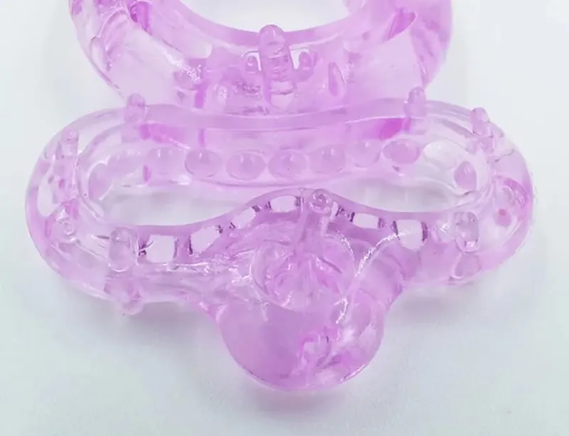 Anel duradouro clitóris vibrador triplo bola loop massageador masturbação vibratória armar atraso ejaculação vibração brinquedos sexuais para o homem