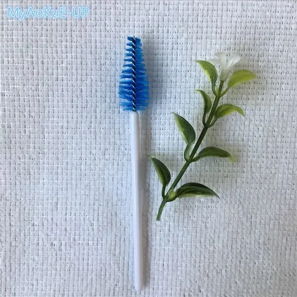 200 pçs atacado forma de gota de água material de náilon mistura cor cílios pincéis de maquiagem ferramentas de extensão de cílios pincéis de cílios