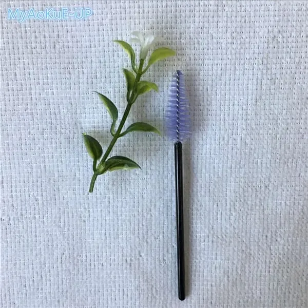 200 pçs atacado forma de gota de água material de náilon mistura cor cílios pincéis de maquiagem ferramentas de extensão de cílios pincéis de cílios