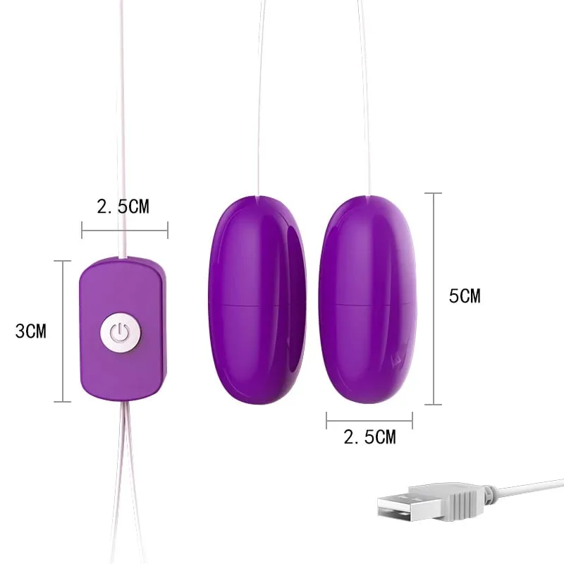 Multi Function Vibrator Clitoral G-Spot Tongue Clitoris 2 Jump Egg USB Power Bullet Remote Control Vibrating Sex Toys for Women