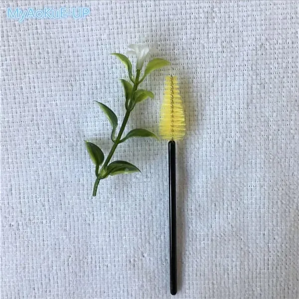 200 pçs atacado forma de gota de água material de náilon mistura cor cílios pincéis de maquiagem ferramentas de extensão de cílios pincéis de cílios