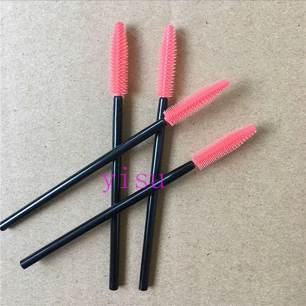 50 pçs silicone rímel varinhas aplicador pincéis de cílios descartáveis ​​pente beleza maquiagem escova para mulheres ferramentas de extensão de cílios