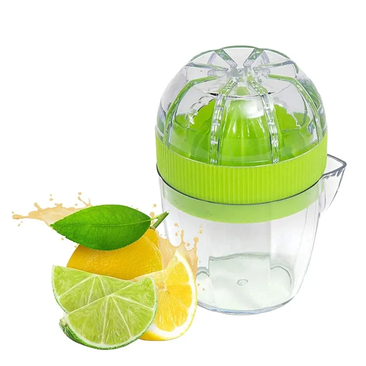Espremedor de limão com tampa de plástico manual espremedor de limão laranja copo espremedor de frutas cítricas com bico ferramentas de frutas kc0130 — image 7