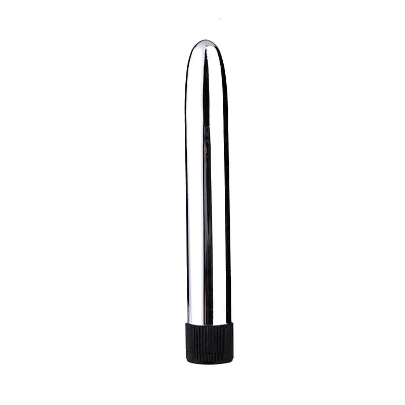 Vibrador clássico prateado sedutor 6 em gspot, masturbação, estimulação do clitóris, brinquedo sexual adulto para mulheres, plug anal vibratório