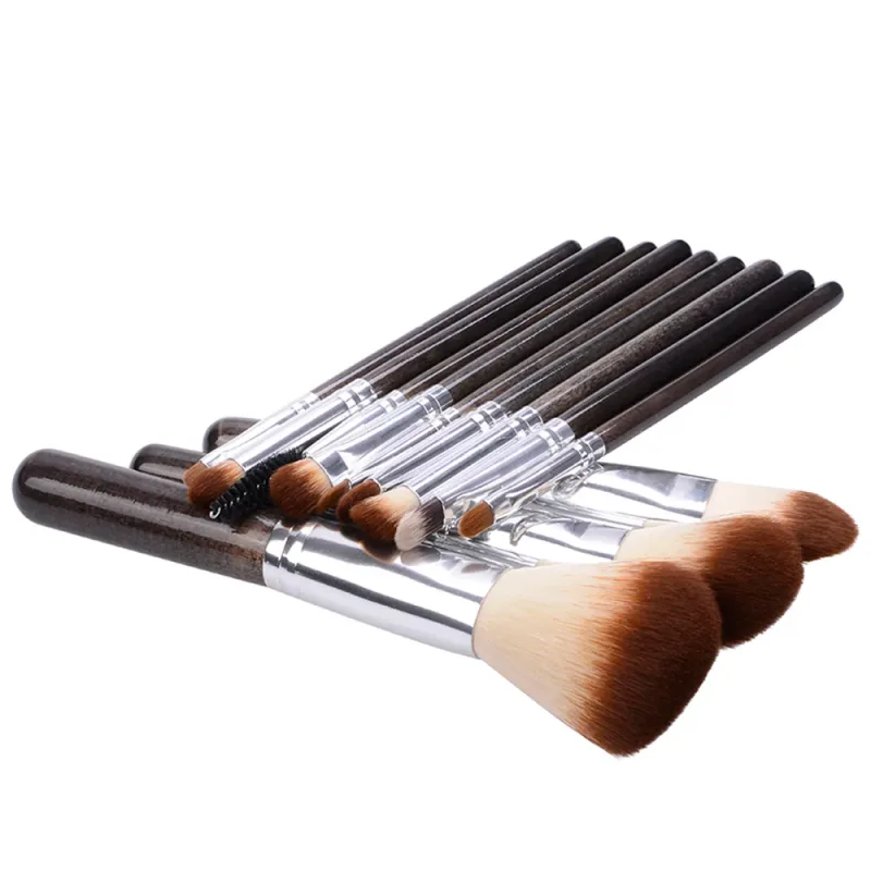 Conjunto de pincéis de maquiagem profissional, 12 peças, pó, base, blush, sombra, delineador, sobrancelha, brilho labial, destaque, kit de ferramentas de beleza