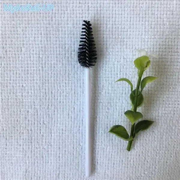 200 pçs atacado forma de gota de água material de náilon mistura cor cílios pincéis de maquiagem ferramentas de extensão de cílios pincéis de cílios