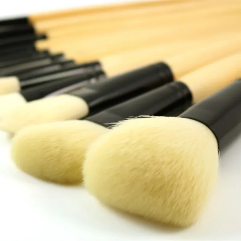 Conjunto de pincéis de maquiagem profissional, 12 peças, pó, base, blush, sombra, delineador, sobrancelha, brilho labial, destaque, kit de ferramentas de beleza