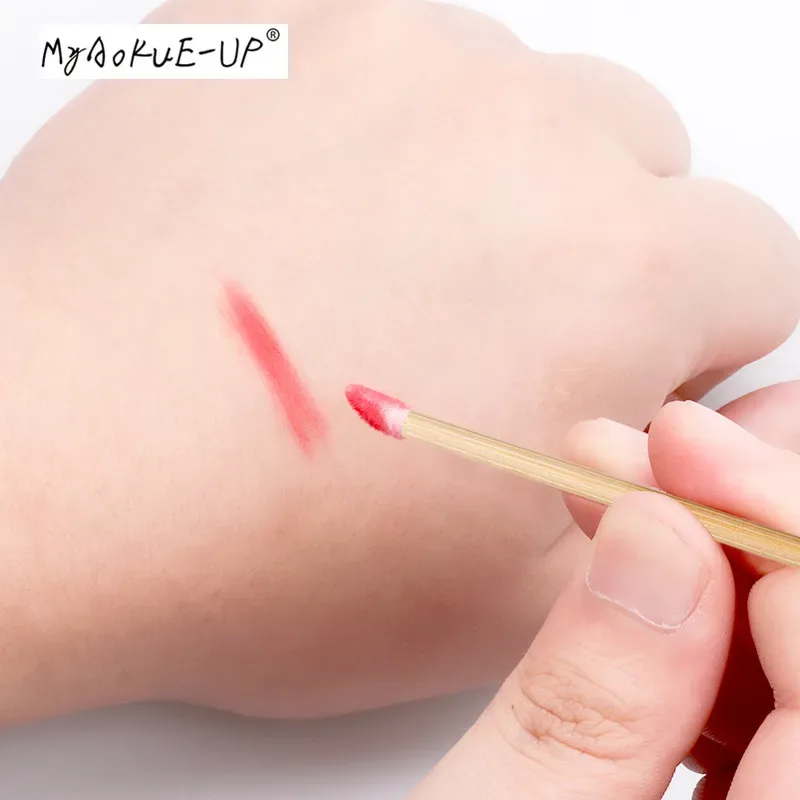 50 Pcs/Pack Disposable Bamboo Lip Brush Lashes Micro Brushes Applicator Tool for Eyelash Extension Women Makeup Tools