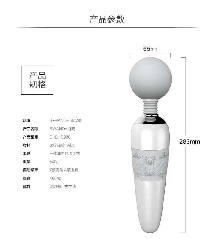 Poderoso AV Vibrador Magic Vagina Wand Clitóris Estimulador Vibradores Sex Toys para Mulheres G Spot para Masturbador USB Dildo S0438