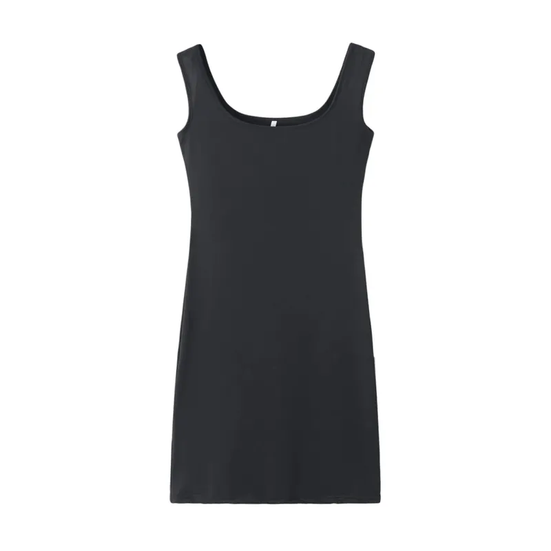 2023 Summer New Women's Solid Color Strap Casual Dress