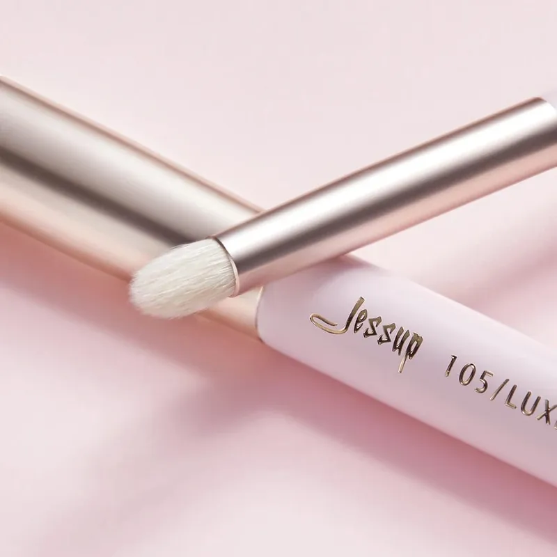 Jessup conjunto de pincéis de maquiagem, 15 peças, pincel de maquiagem profissional, base, pó, sombra, liquidificador, forro, blusher, brochas