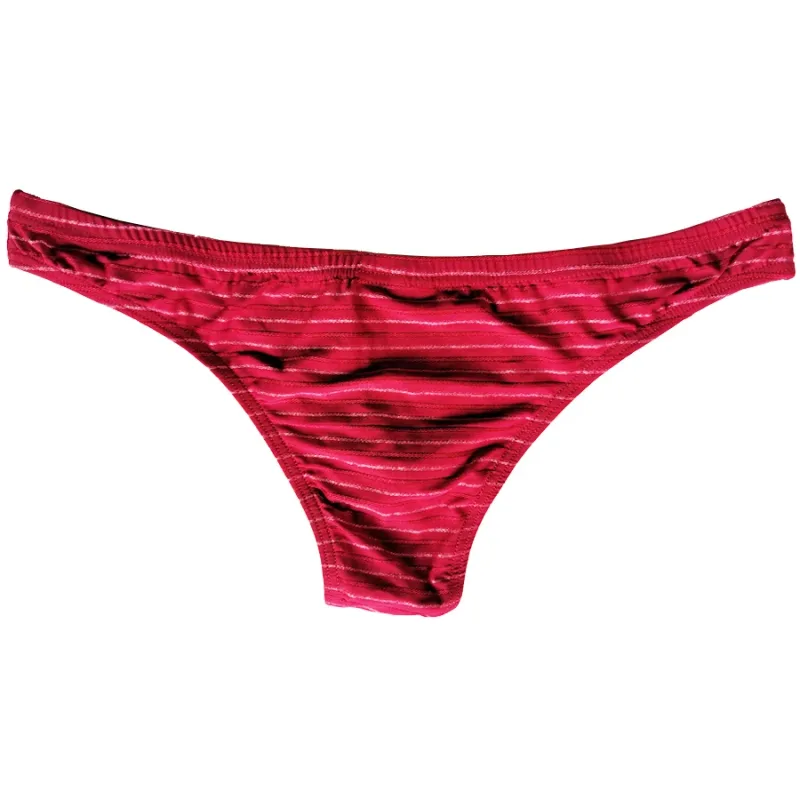 5 Men Sexy Briefs Stripe Bikini Breathable Soft Underwear Cucea Underpants Man Comfortable Gay Pants Cueca Male Panties C903-1