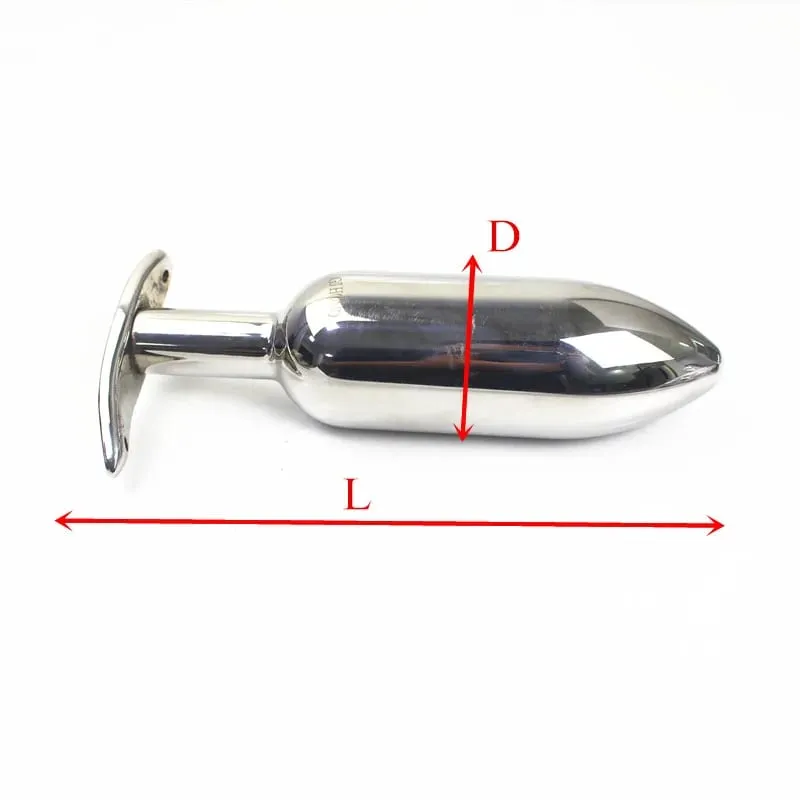 Bola anal 6 tamanhos de aço inoxidável sólido ânus dilatador bunda rolha adulto jogo butt plug anal brinquedos sexuais para masculino e feminino H8-1-38