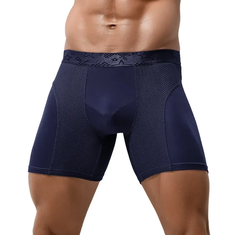 Roupa interior masculina modal boxers shorts hombre malha sólida respirável bolsa calcinha homem perna longa cueca calzoncillos XL-6XL