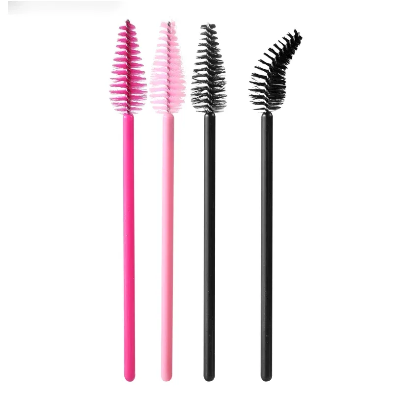 Pincel de sobrancelha para cílios, 50 peças, forma de gota de água, material de nylon, pincéis de maquiagem, extensão de cílios, ferramentas de beleza, varinha de rímel