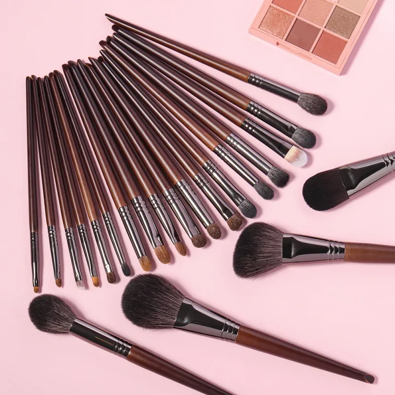 Ovw conjunto de pincéis de maquiagem, ferramentas profissionais, pó de cabra, blush, sombra, base de mistura, cosméticos para maquiagem