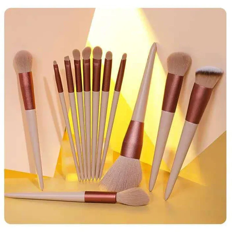 13 pçs pincéis de maquiagem conjunto macio macio para beleza cosméticos fundação blush sombra kabuki mistura ferramentas de pincel de maquiagem