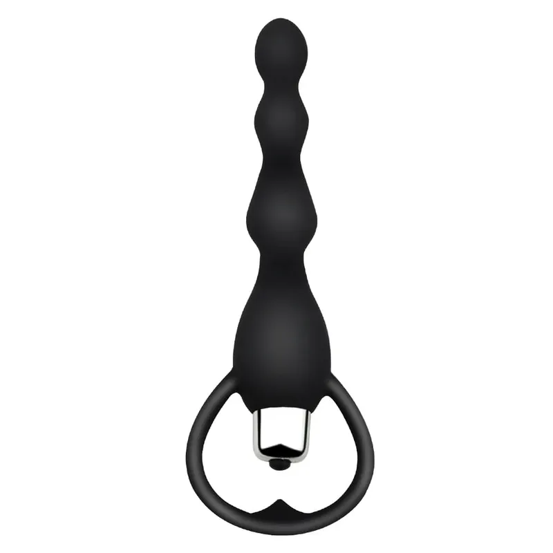 Vibrating Protaste Massager Anal Beads Vibrator Butt Plug Sex Toy for Men Women Silicone Anales Trainer Fun Toys for Beginners