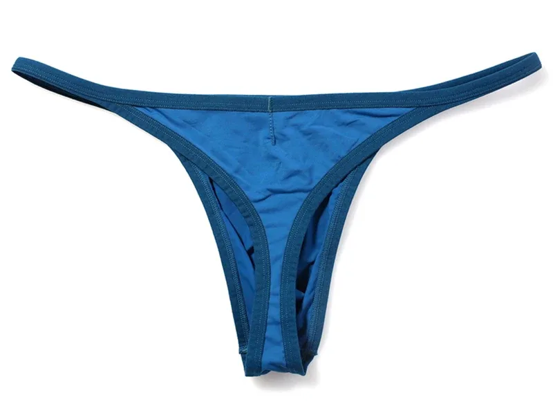 Tanga de tecido respirável de secagem rápida masculina cuecas confortáveis ​​de cintura baixa roupa interior sexy moda pessoa corajosa