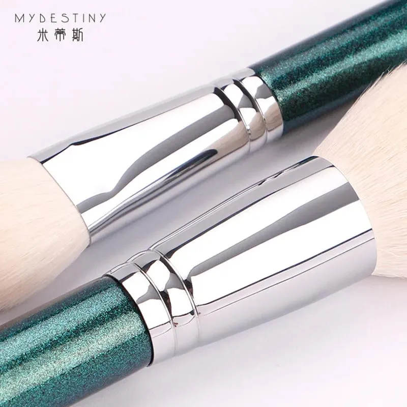 11pcs/set Pro Goat hair Makeup brushes Set Powder Blusher Concealer Eye shadow Blending Contour eyebrow smudge Make up brushes