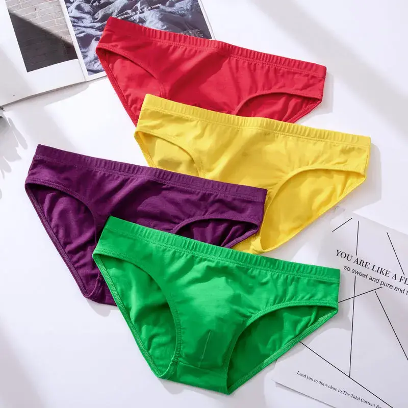 5pcs Men's Underwear Male Solid Briefs Underpants for Men Brief Cotton Adult Panties Mens Bikini Pant Men Sexy Slip Hombre 1805