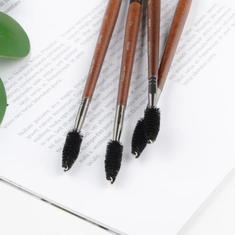 1 piece #274 Double ended Angled eyebrow Eyelashes Makeup brush Natural wood Professional Make up brushes cosmetic tools