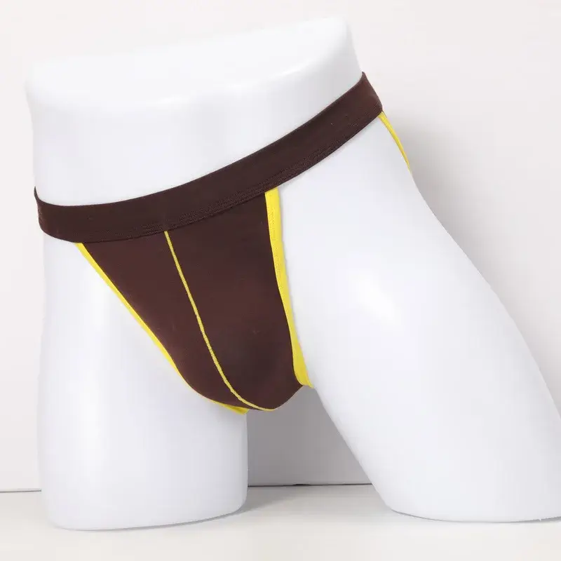 Brand Male Underwear Bulges Knickers Triangular Underwear EU Man Solid Underpants Plus Size Modal Cotton Slip Male Panties 1802