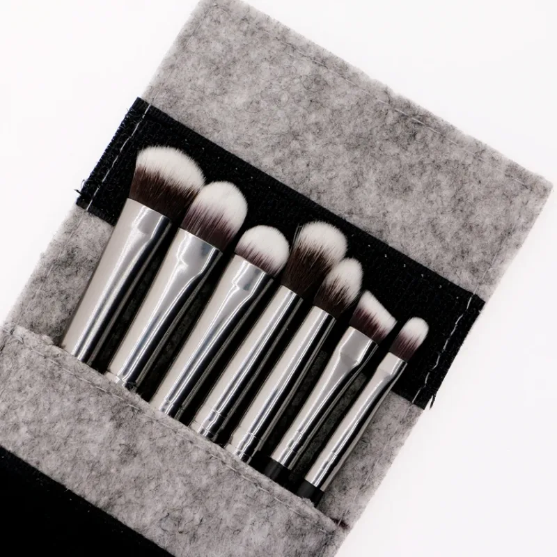 Eyeshadow Makeup Brush Set 7pcs Blending Eyebrow Complete Eye Shadow Professional Make Up Brushes Kit With Bag