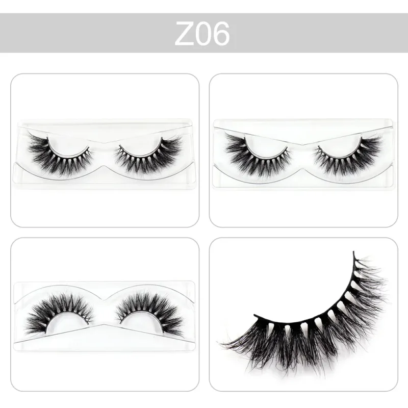 Cílios de maquiagem 3d vison cílios finos volume cílios postiços dramáticos cílios naturais macios cílios acabamento completo glamouroso olho