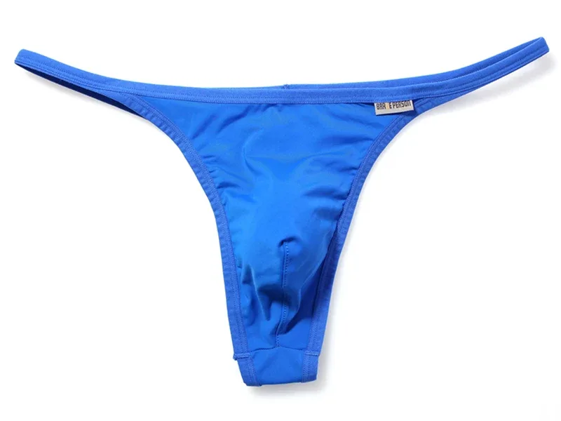 Tanga de tecido respirável de secagem rápida masculina cuecas confortáveis ​​de cintura baixa roupa interior sexy moda pessoa corajosa