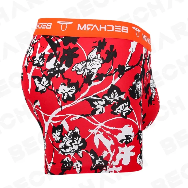 Becharm calcinha masculina boxers shorts sólido cinza tamanho grande conjunto cuecas masculinas boxer homem roupas sexy curto homme quente — image 4