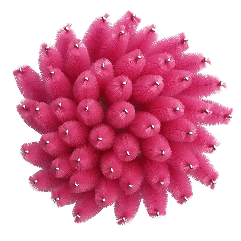 50pcs Shiny Disposable Eyelash Brush Applicator Wands Curler Mascara Eyebrow Makeup Tools Spoolers Comb Wands Spoolies Brushes