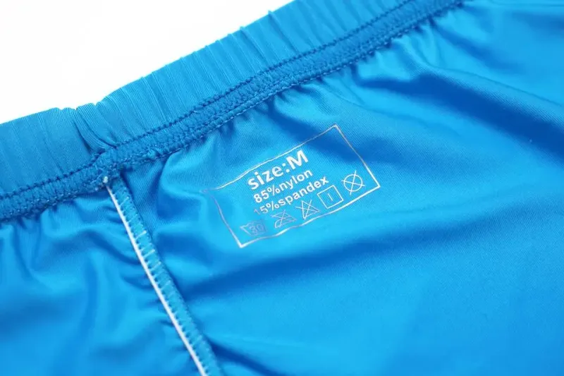 Cueca boxer masculina sexy, sólida, fina, seda gelo, respirável, cintura baixa, bolsa convexa em u, cueca masculina