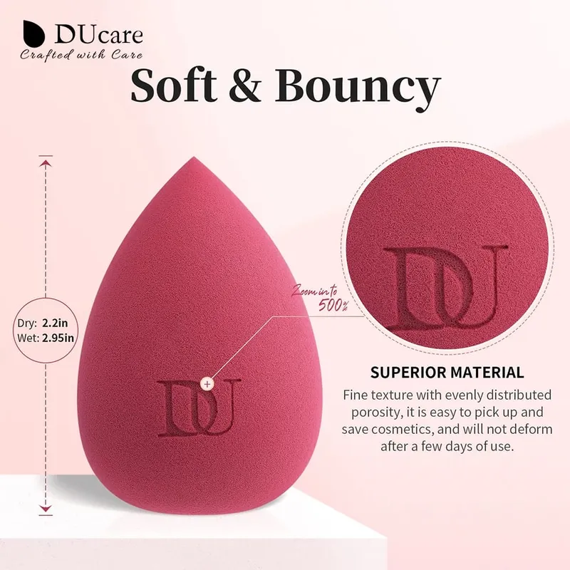Ducare gota de água maquiagem esponja profissional cosméticos puff para fundação corretivo bb creme mistura ovo esponja maquiagem ferramentas