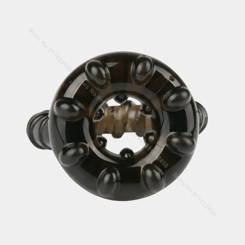 Male Semen Lock Ring Soft Time Delay Erection Dual Cock Ring Friction Massager Stimulation Couple Lover Sex Toys For Men — image 3