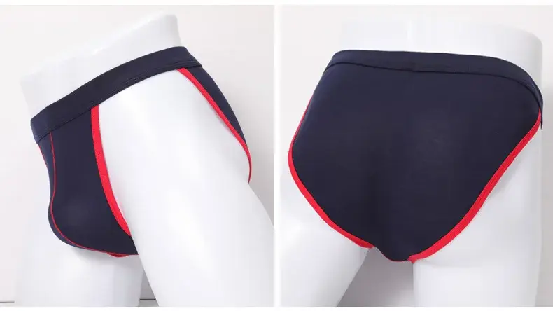 Brand Male Underwear Bulges Knickers Triangular Underwear EU Man Solid Underpants Plus Size Modal Cotton Slip Male Panties 1802