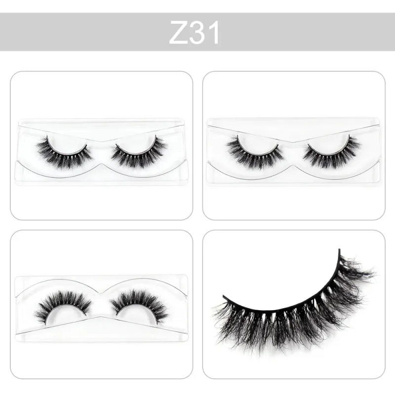 Cílios de maquiagem 3d vison cílios finos volume cílios postiços dramáticos cílios naturais macios cílios acabamento completo glamouroso olho