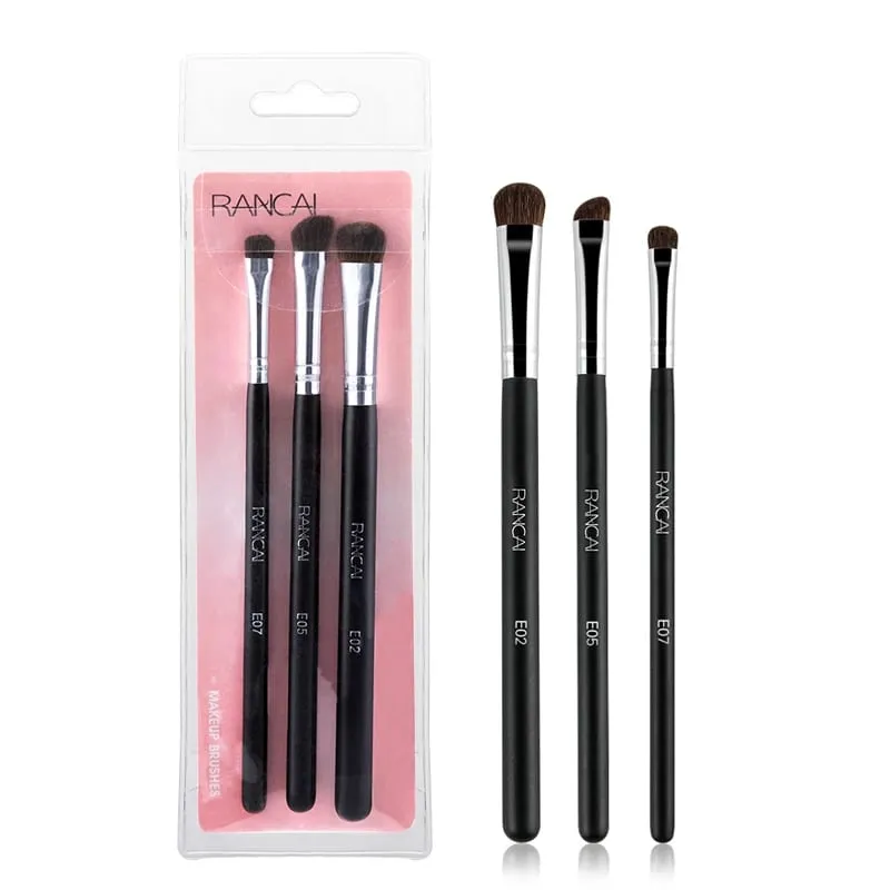 Eyeshadow Brush 3/5PCS Makeup Brushes Blending Eyebrow Brush Nature Bristles Horse Hair Eye Shadow Brush Set — image 3