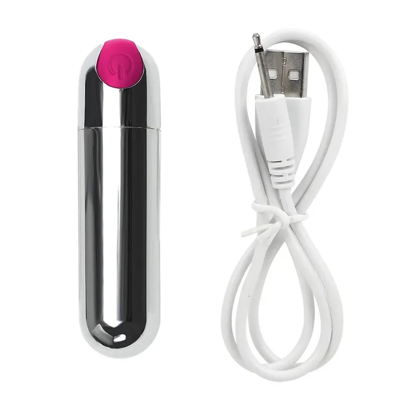 Poderoso carregador usb bala vibrador clitóris estimulador g-ponto vagina massagem adulto brinquedos sexuais eróticos para mulher masturbador feminino — image 9