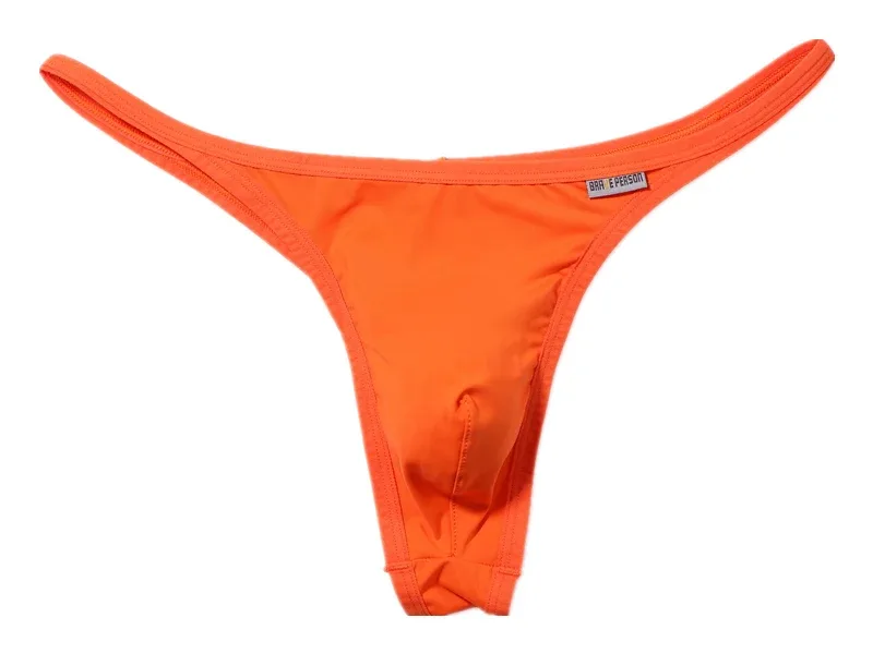 Tanga de tecido respirável de secagem rápida masculina cuecas confortáveis ​​de cintura baixa roupa interior sexy moda pessoa corajosa