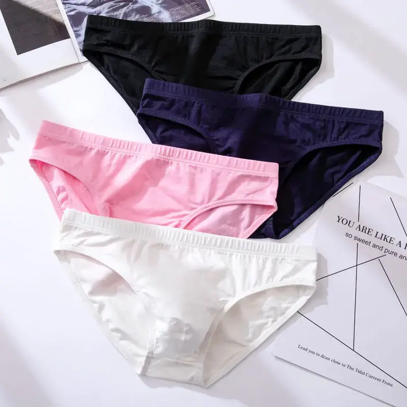 5pcs Men's Underwear Male Solid Briefs Underpants for Men Brief Cotton Adult Panties Mens Bikini Pant Men Sexy Slip Hombre 1805