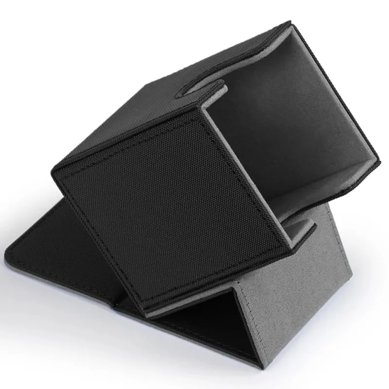 Caixa de baralho de cartas com capacidade para mais de 100 cartas de couro pu, caixa de armazenamento de cartões para jogos tcg, cartas comerciais. — image 4
