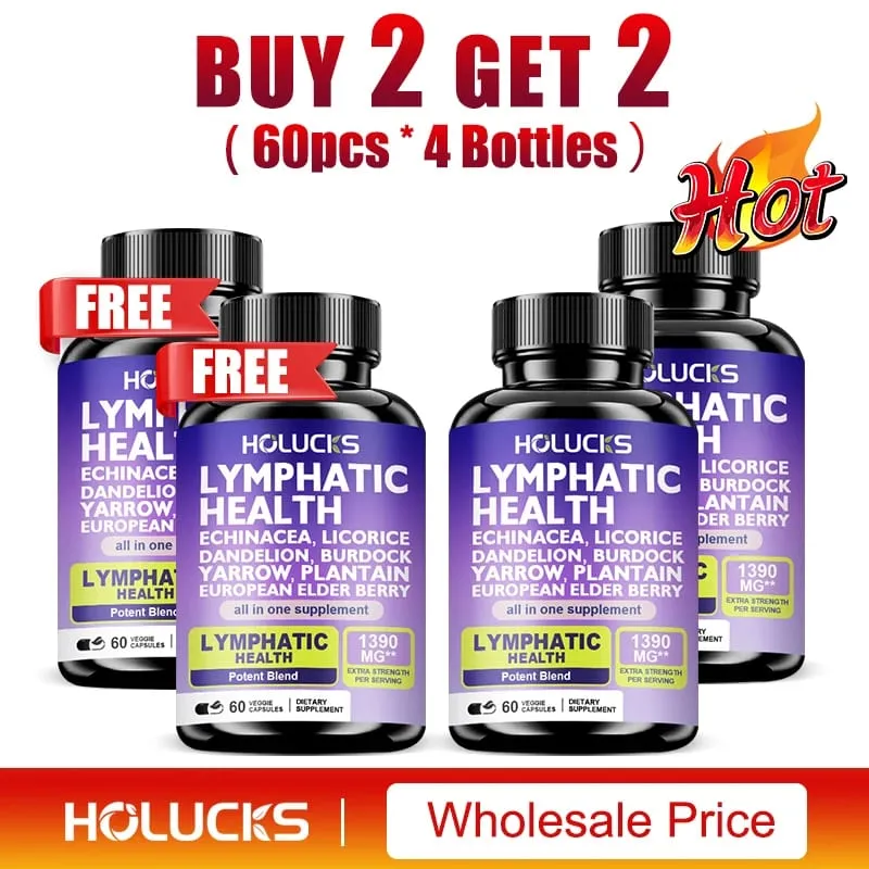 Cápsulas linfáticas 1300 mg, suplemento de suporte, ajuda ao equilíbrio hormonal lipedema, desintoxicação natural para pele clara e vitalidade