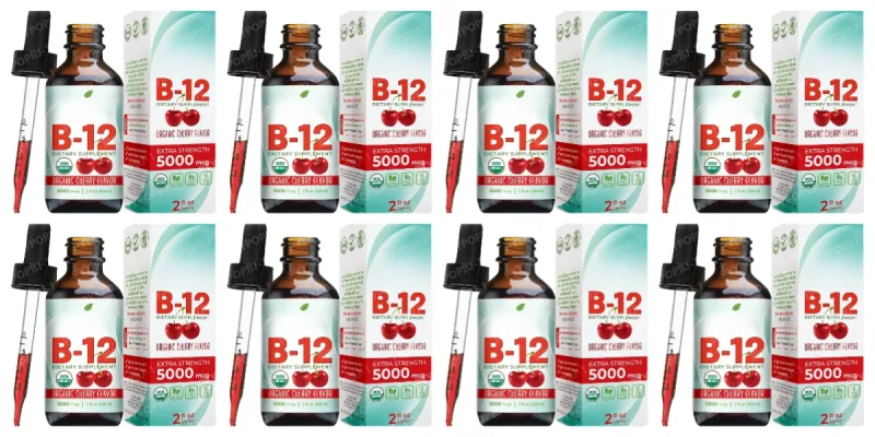 Vitamin B12 Drops 5000mcg Methylcobalamin B12 Liquid Sublingual Supplement Vegan Sugar Free Daily Daily Nutritional Support 60ml — image 12